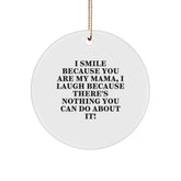 Funny Mama Circle Ornaments Gifts from Family, Friends and Loved Ones for Mama, Great Christmas Unique Gifts - Image 1